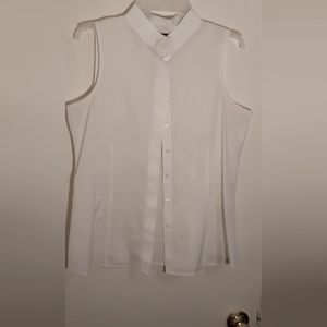 Talbot white sleeveless blouse sz 6